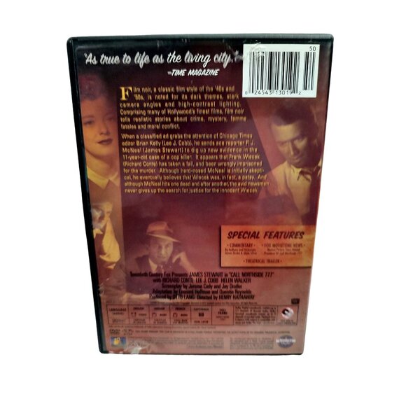 Vntg 2004 James Stewart In Call Northside 777 DVD 20th Century Fox Film Movie - Picture 2 of 6